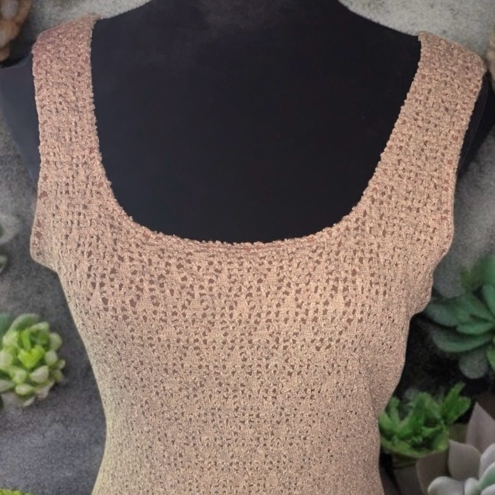 Bisou Bisou Paris Crochet Bodysuit, Medium